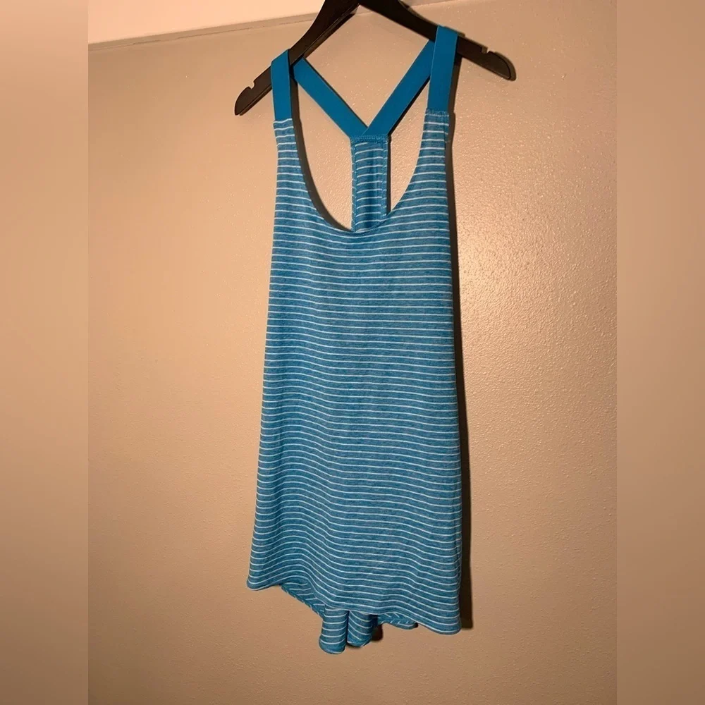 Nike Sporty tank top - blue & white striped
